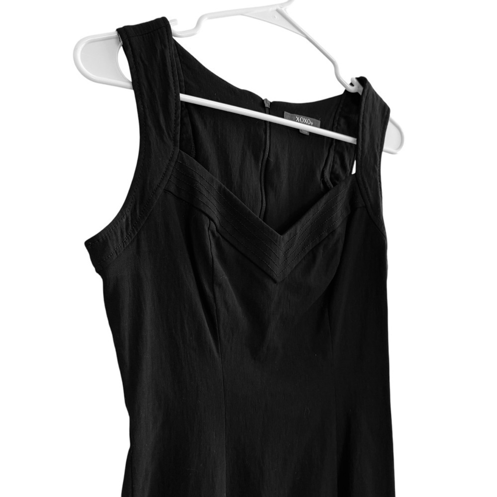 XOXO Black Tank Dress Straight Sheath Slip Sleeveless Sz Junior 9/10 - Picture 3 of 8